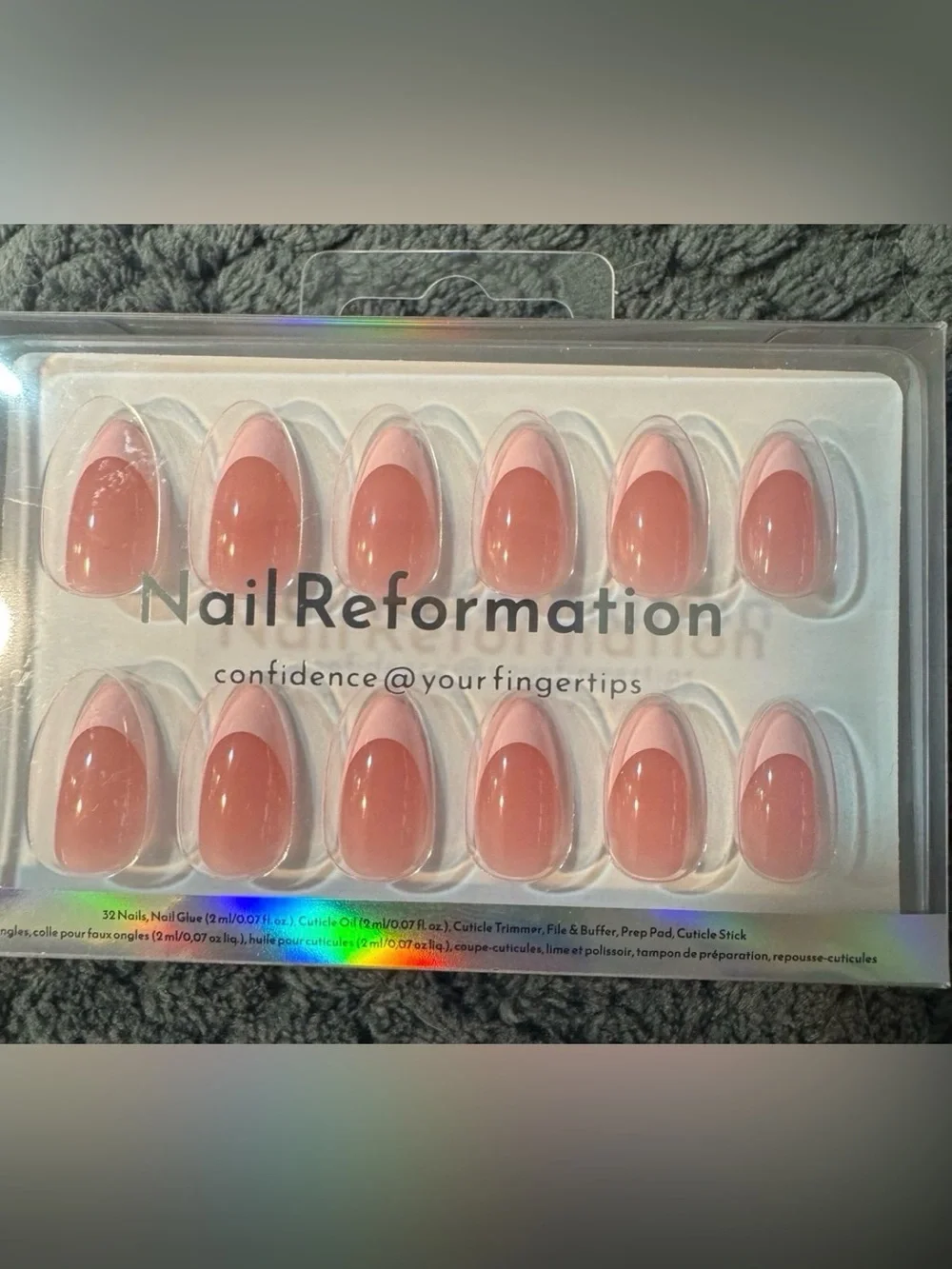 (2) Sets of Nail Reformation Kits  - “Ombré Plum” - “Rosé Jelly” - Short Almond